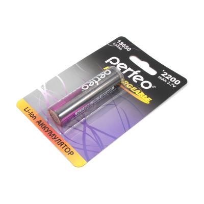 Аккумулятор Perfeo Li-Ion 18650 2200mAh без защиты 3.7V BL1 - 3
