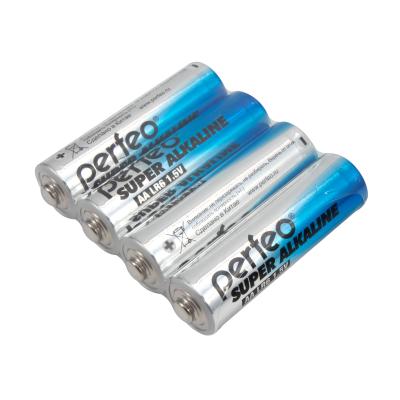 Батарейка Perfeo LR06/4SH (AA) Super Alkaline в пленке(PF_3639)/4/60/720 - 2