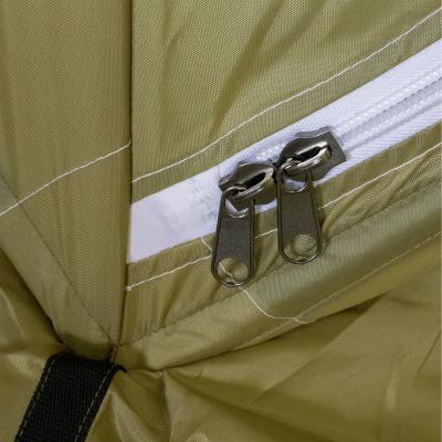 Палатка зимняя куб СЛЕДОПЫТ 2,1 х2,1 м, Oxford 210D PU 1000, S по полу 4,4 кв.м, цв. оливковый/белый - 5