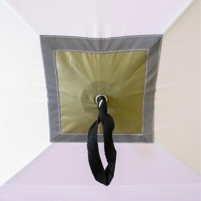Палатка зимняя куб СЛЕДОПЫТ 2,1 х2,1 м, Oxford 210D PU 1000, S по полу 4,4 кв.м, цв. оливковый/белый - 7