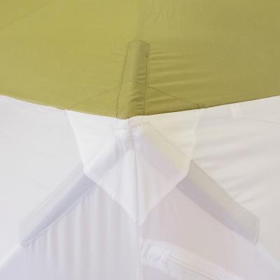 Палатка зимняя куб СЛЕДОПЫТ 2,1 х2,1 м, Oxford 210D PU 1000, S по полу 4,4 кв.м, цв. оливковый/белый - 9