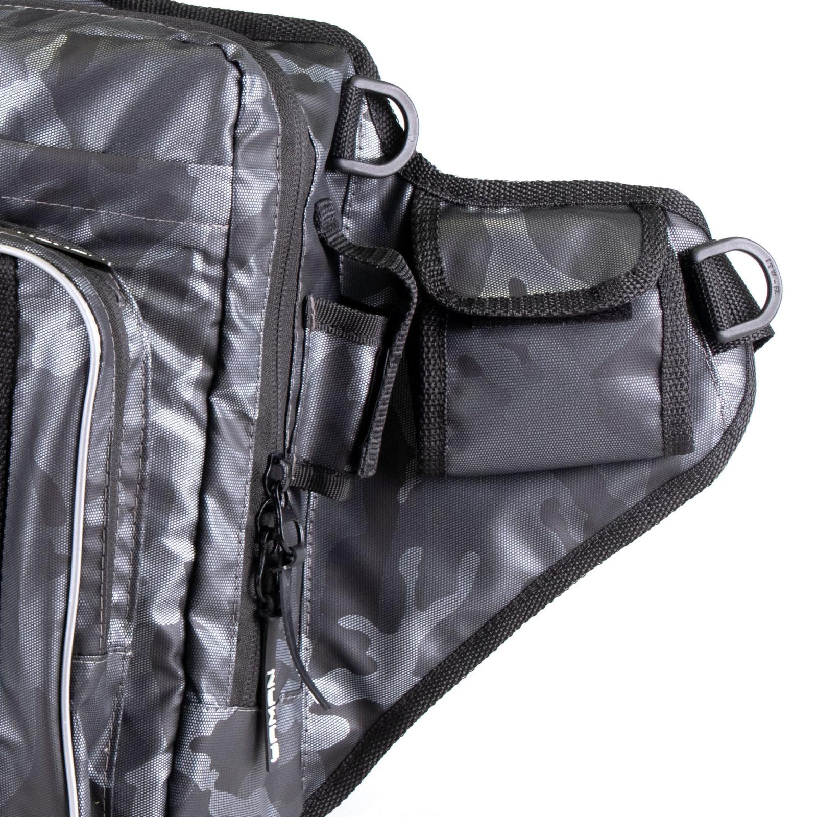 Сумка рыболовная "Yaman" Fishing Shoulder Bag, 40х43х10 см, цв. серый камуфляж - 4