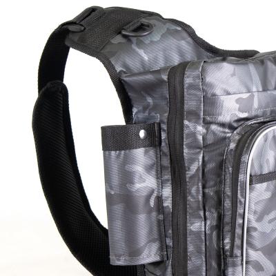 Сумка рыболовная "Yaman" Fishing Shoulder Bag, 40х43х10 см, цв. серый камуфляж - 5