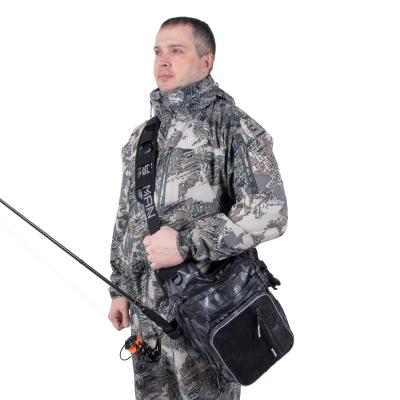 Сумка рыболовная "Yaman" Fishing Shoulder Bag, 40х43х10 см, цв. серый камуфляж - 6