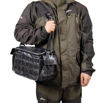 Сумка рыболовная "Yaman" Base Lure Bag L, 36х22х15 см, цв. серый камуфляж, без коробок - 7