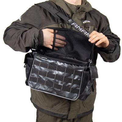 Сумка рыболовная "Yaman" Base Lure Bag L, 36х22х15 см, цв. серый камуфляж, без коробок - 9