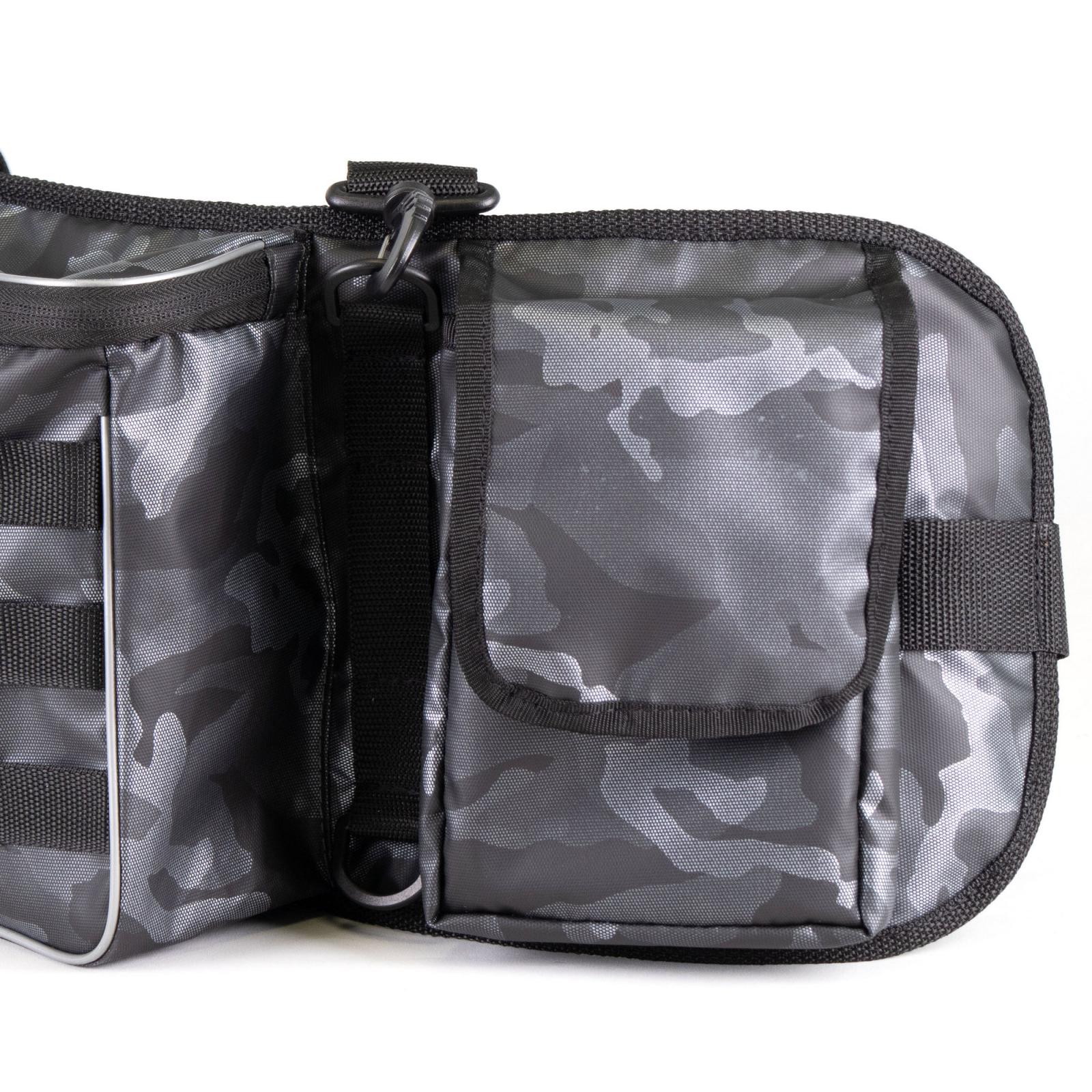 Сумка рыболовная поясная "Yaman" Fishing Belt Bag, 74х22х10 см, цв. сер.камуфляж, без коробок - 5