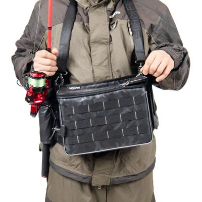 Сумка рыболовная поясная "Yaman" Fishing Belt Bag, 74х22х10 см, цв. сер.камуфляж, без коробок - 8