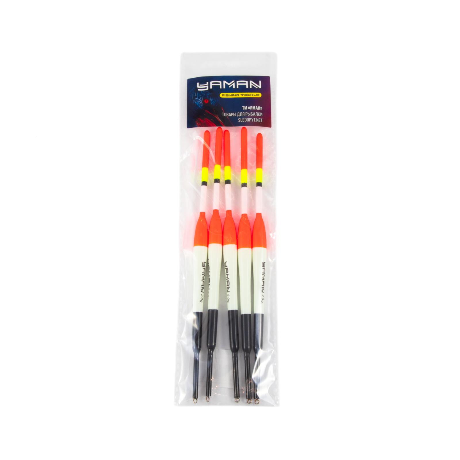 Поплавок Yaman пустотелый 302-020, PVC, 2 г (уп. 5 шт) - 3