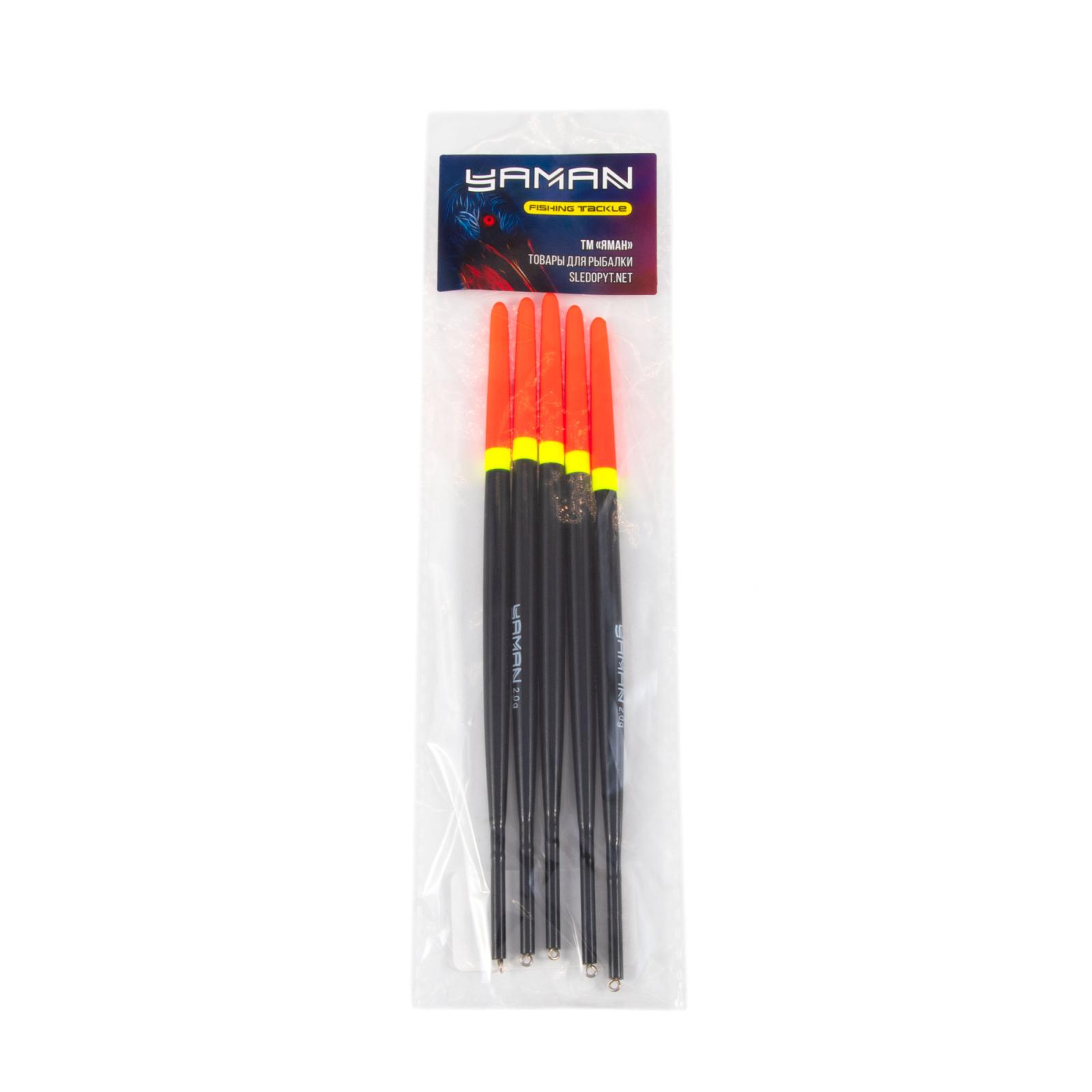 Поплавок Yaman пустотелый 303-020, PVC, 2 г (уп. 5 шт) - 3