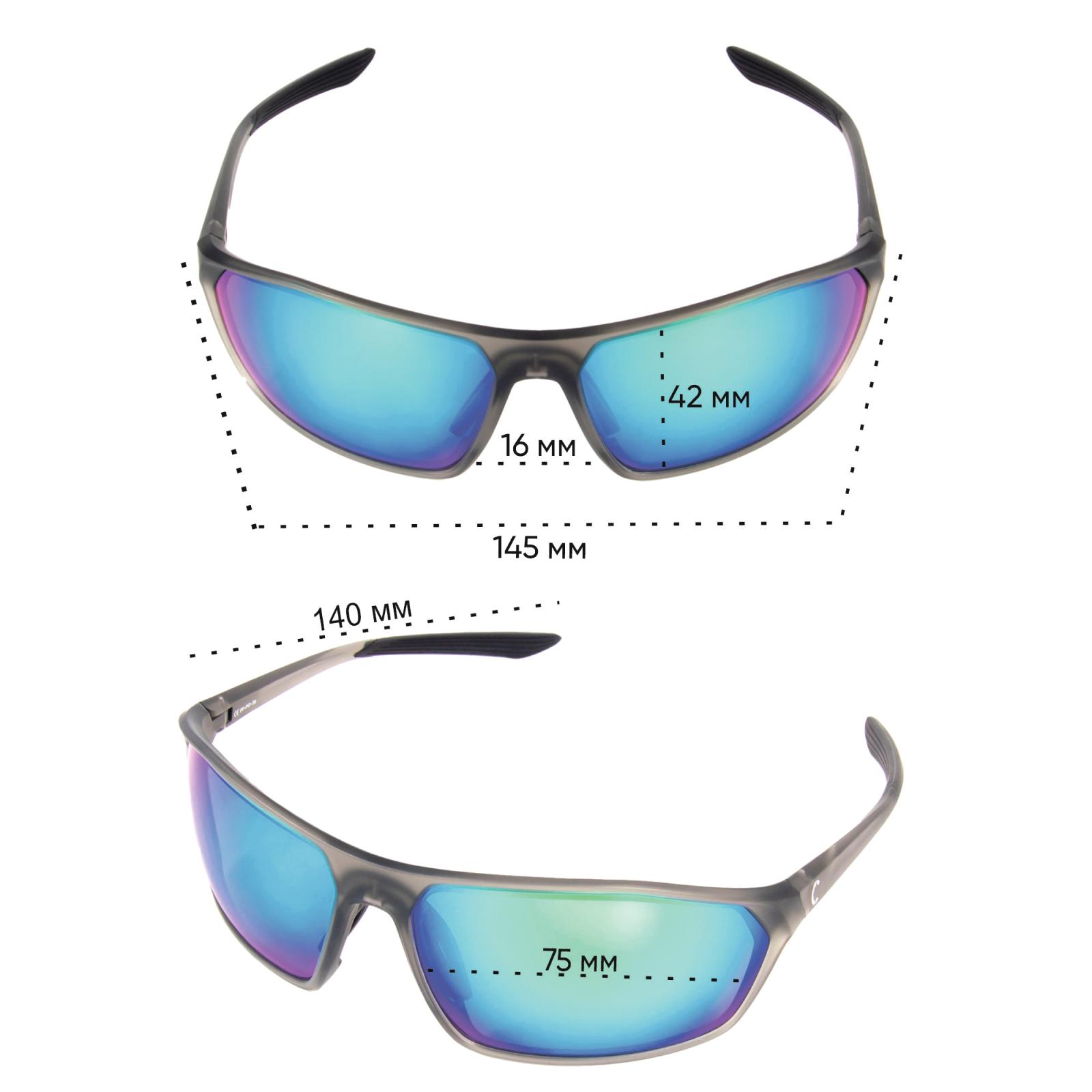 Очки поляризационные СЛЕДОПЫТ Eclipse в футляре, линзы grey with green revo - 7
