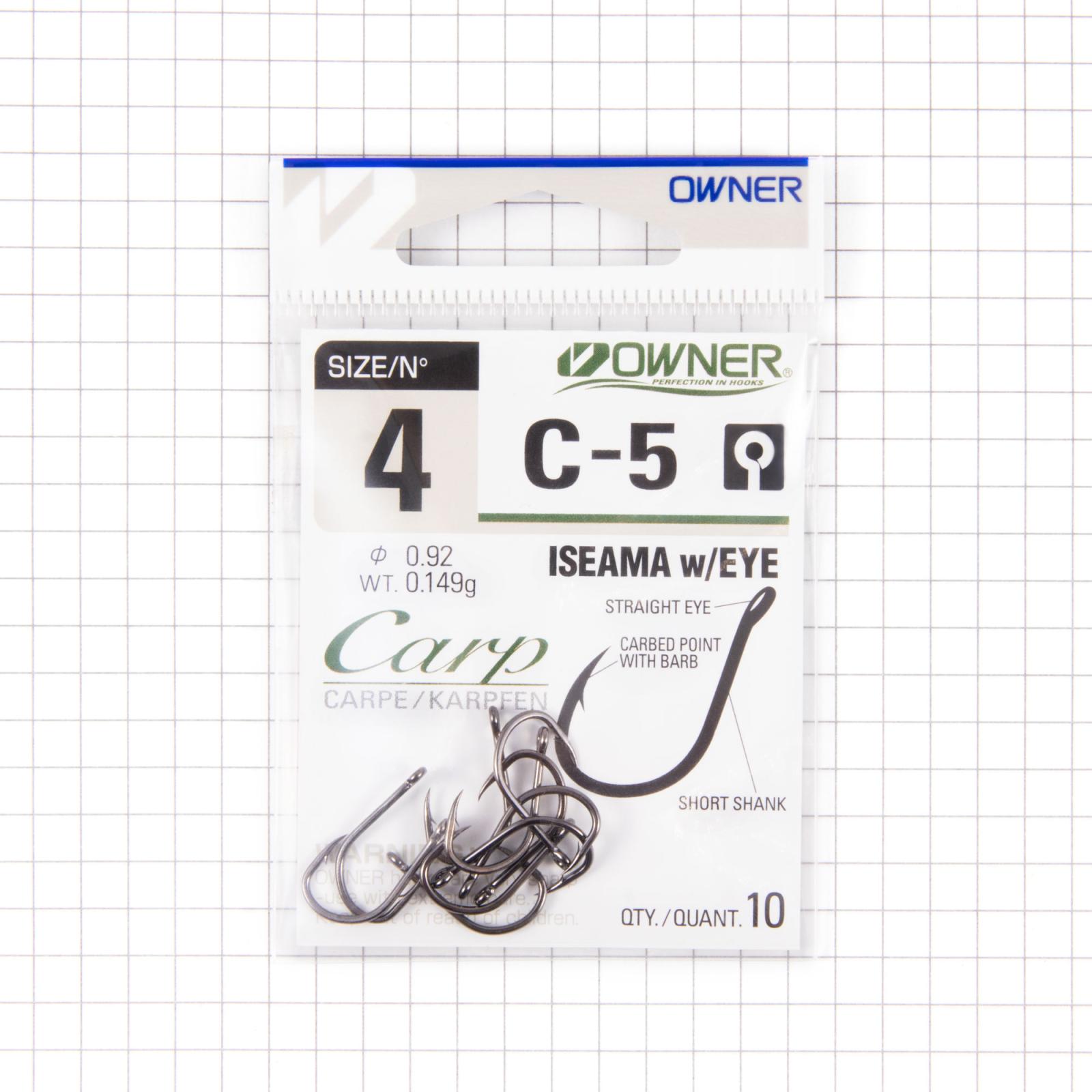 Крючок OWNER ISEAMA w/eye BC №4 10шт - 1