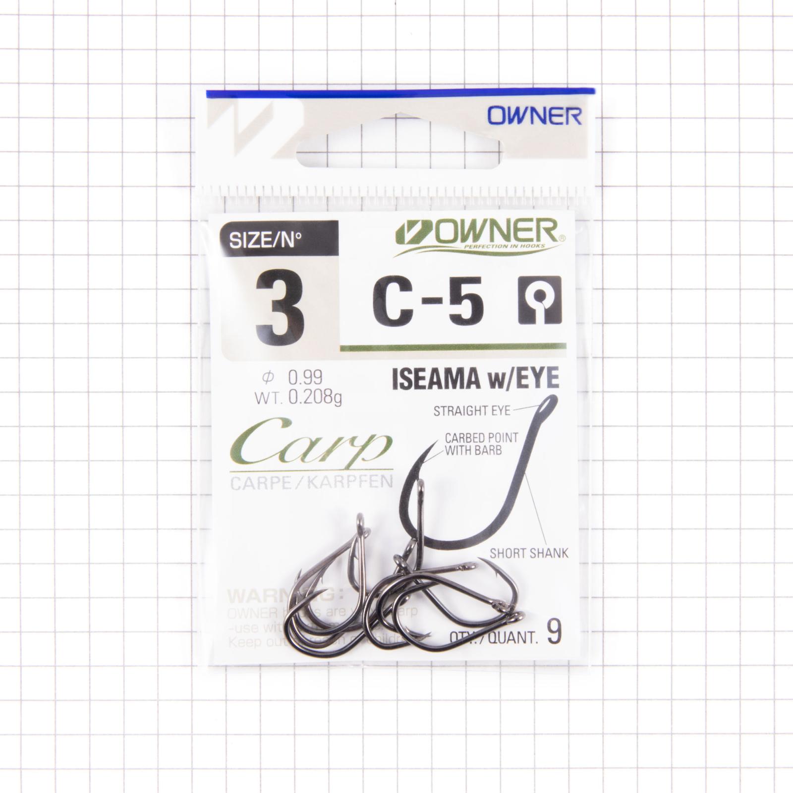 Крючок OWNER ISEAMA w/eye BC №3 9шт - 1