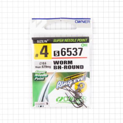 Крючок OWNER Worm BH-Round BC №4 9шт - 1