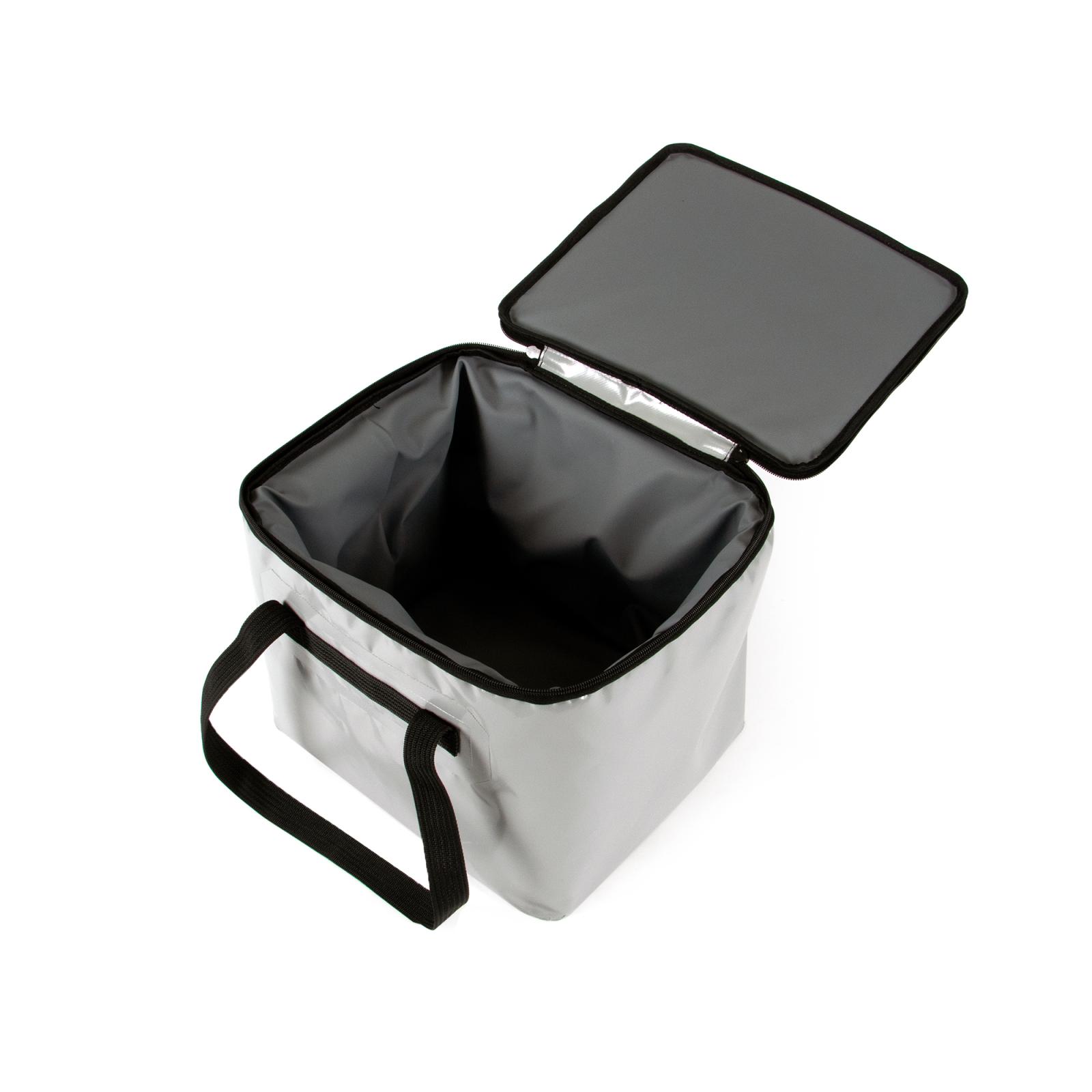 Сумка изотермическая ПВХ СЛЕДОПЫТ Thermal Bag, 35х25х28 см, 25 л, цв. серый - 5