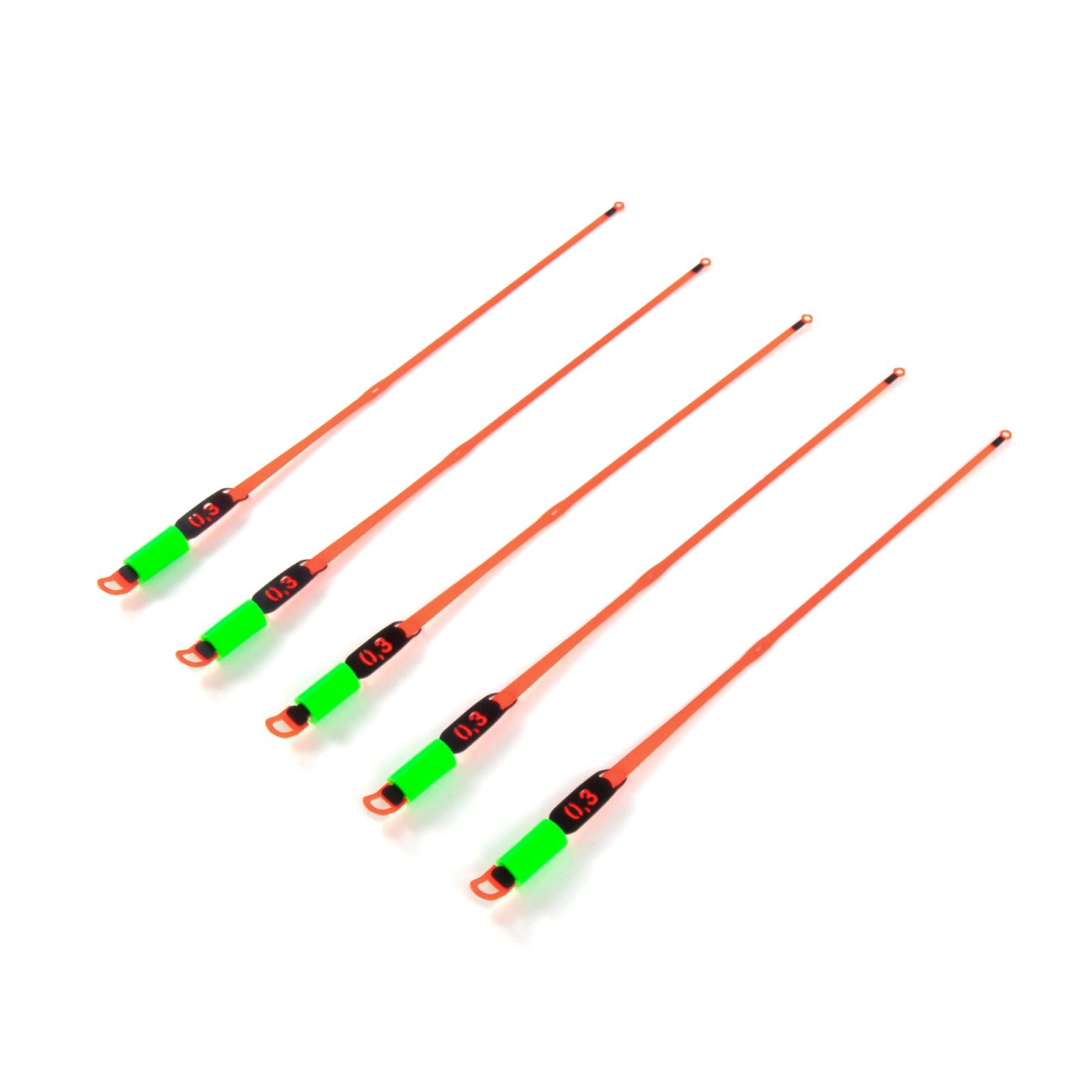 Сторожок лавсановый "Яман" STYLE COLOR RED, 130 мм, 0,3 г (уп. 5 шт.) - 4