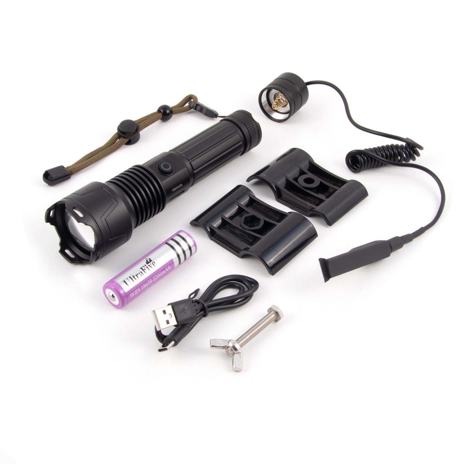 Фонарь ручной подствольный "СИБИРСКИЙ СЛЕДОПЫТ-ARMORY LIGHT", 1 LED, аккум.1x2200mAh - 3