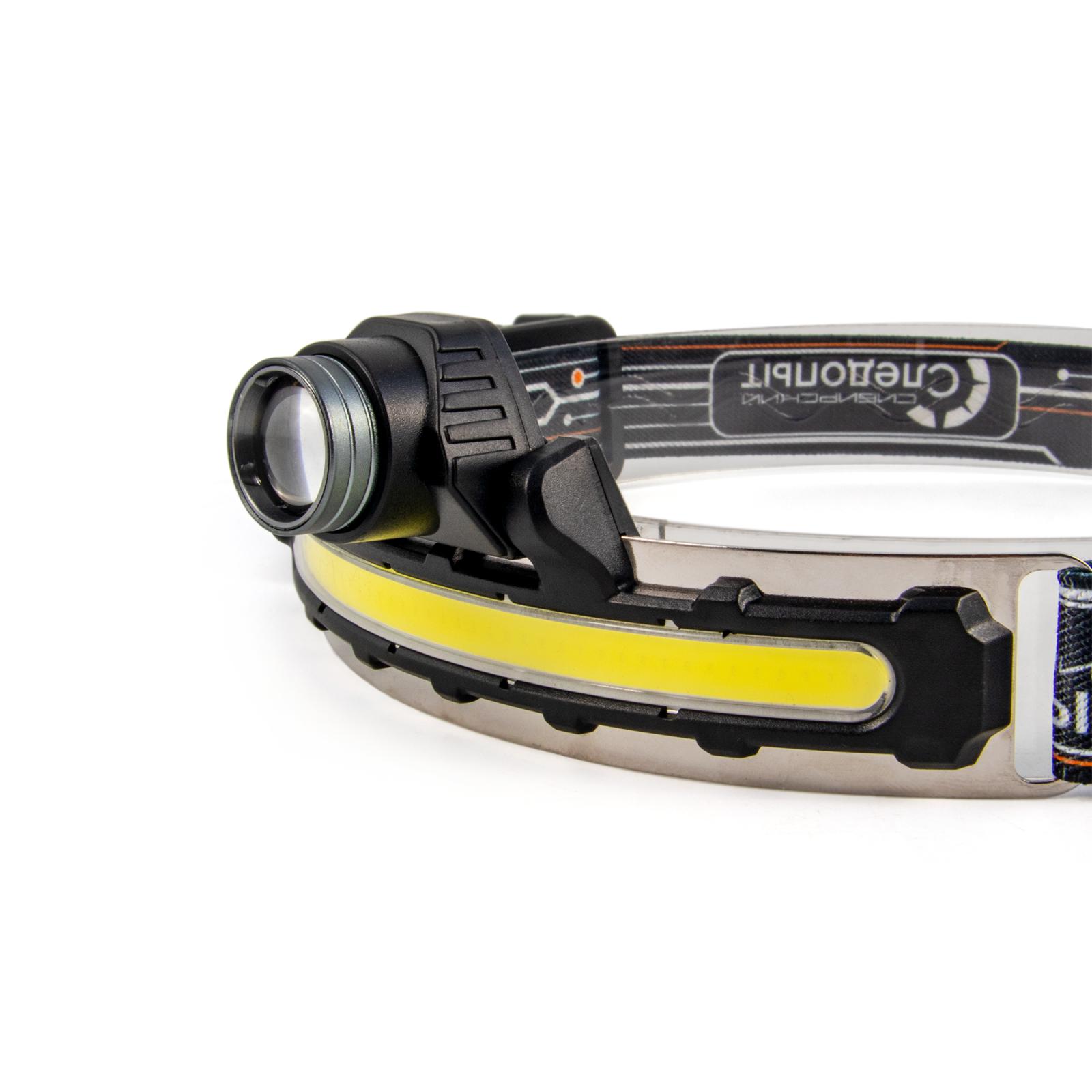 Фонарь налобный "СИБИРСКИЙ СЛЕДОПЫТ-FLOODLIGHT", 1 LED+1 COB, аккум.1x2000mAh - 4