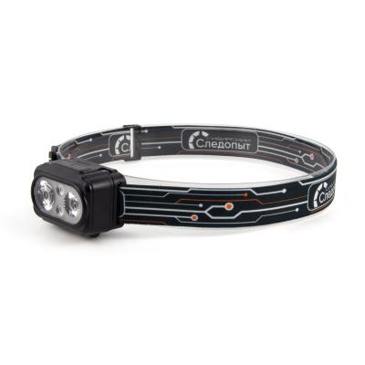 Фонарь налобный "СИБИРСКИЙ СЛЕДОПЫТ-PULSAR", 2 LED+2 LED SMD, аккум.1x1200mAh,3xAAA - 1