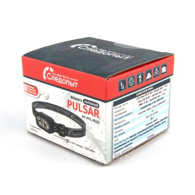 Фонарь налобный "СИБИРСКИЙ СЛЕДОПЫТ-PULSAR", 2 LED+2 LED SMD, аккум.1x1200mAh,3xAAA - 5