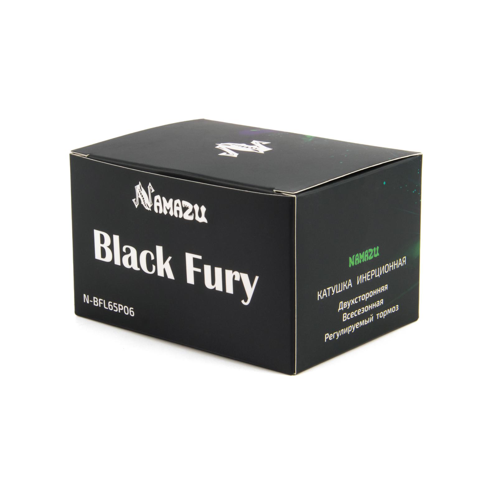 Катушка инерционная Namazu Black Fury Long, пластиковая, 2 подшипника, р. 6,5 см - 5