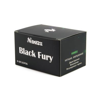 Катушка инерционная Namazu Black Fury Long, пластиковая, 2 подшипника, р. 6,5 см - 5