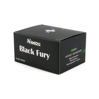 Катушка инерционная Namazu Black Fury Long, пластиковая, 2 подшипника, р. 7,5 см - 5