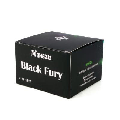 Катушка инерционная Namazu Black Fury, пластиковая, 2 подшипника, р. 7,5 см - 5