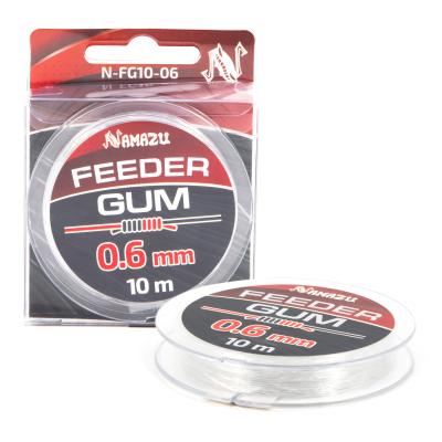 Фидергам Namazu FEEDER GUM, L-10 м, d-0,6 мм, прозрачный - 1