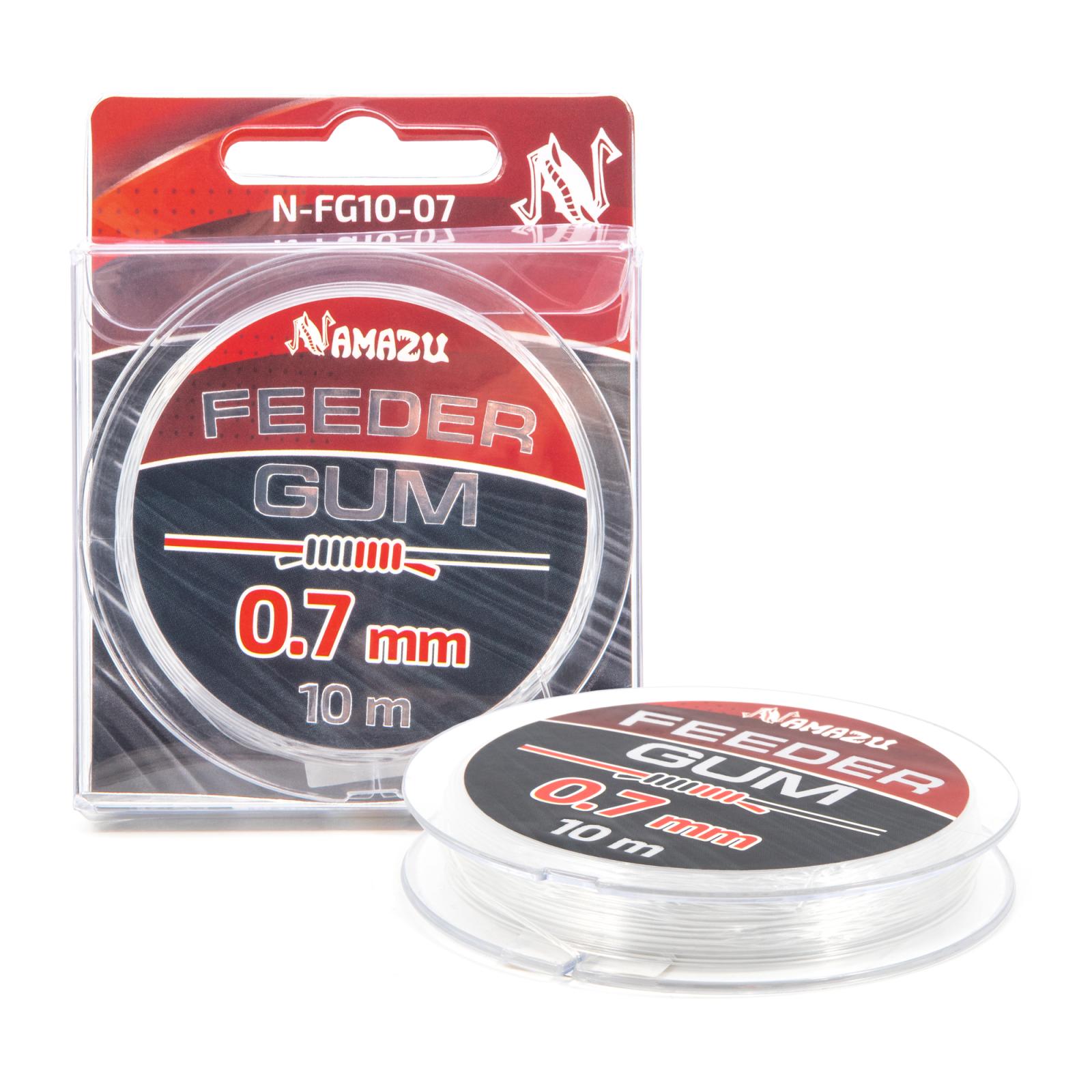 Фидергам Namazu FEEDER GUM, L-10 м, d-0,7 мм, прозрачный