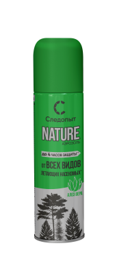 Репеллент СЛЕДОПЫТ NATURE c алоэ вера, от всех видов летающих насекомых, аэрозоль, 150 мл - 1