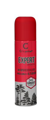 Репеллент СЛЕДОПЫТ EXPERT GREAT FORMULA,от всех видов летающих насекомых и клещей,аэрозоль,150мл - 1