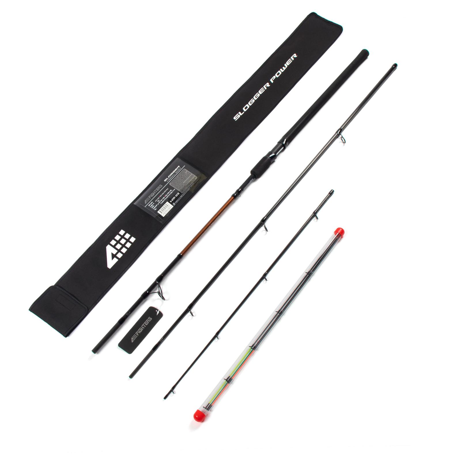 Удилище фидерное штекерное карбоновое 4 FIGHTERS Slogger Power FEEDER, 3,3 м, тест до 120 г - 3