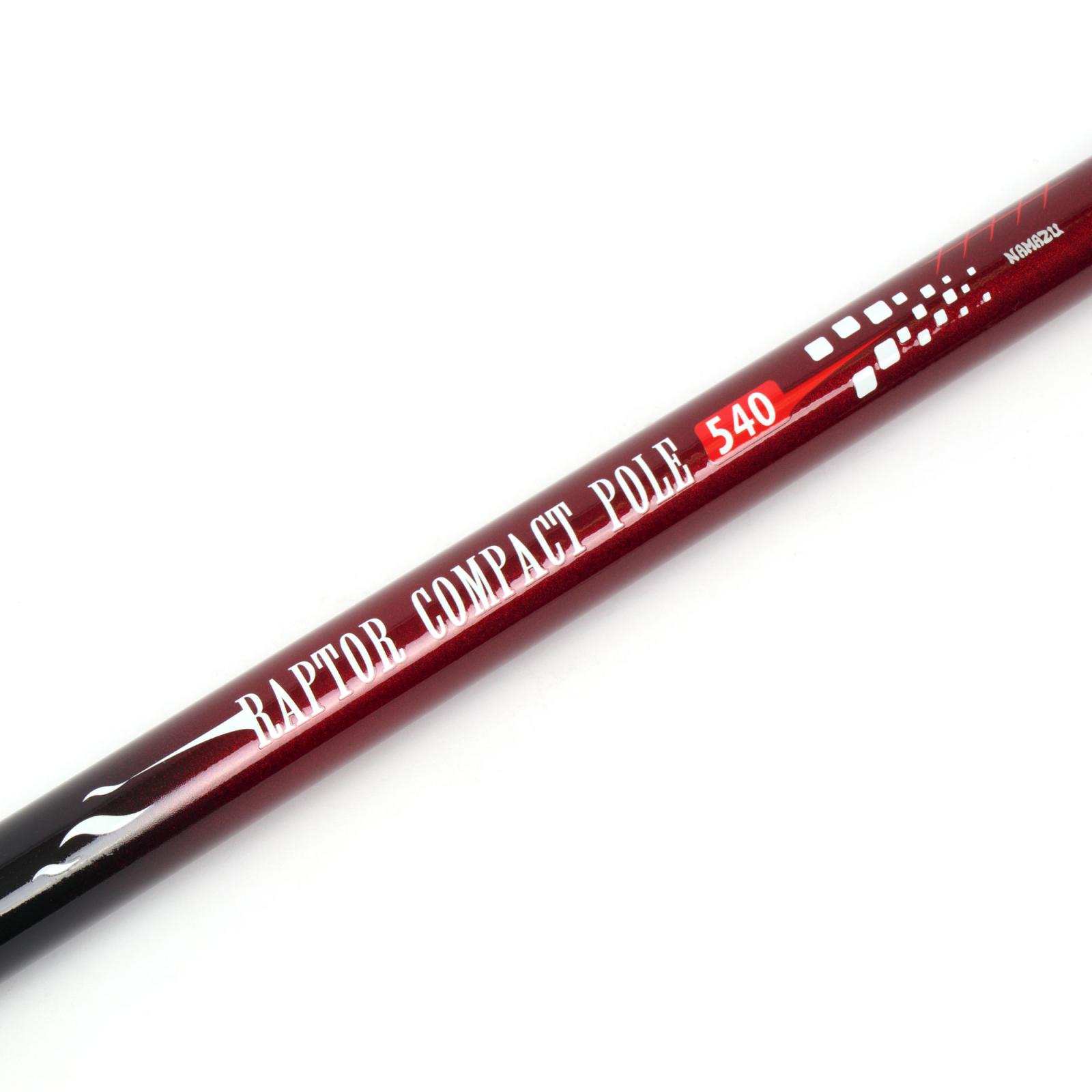 Удилище маховое стеклопластиковое б/к NAMAZU Raptor Compact Pole, 5,4 м, тест 5-25 г - 5