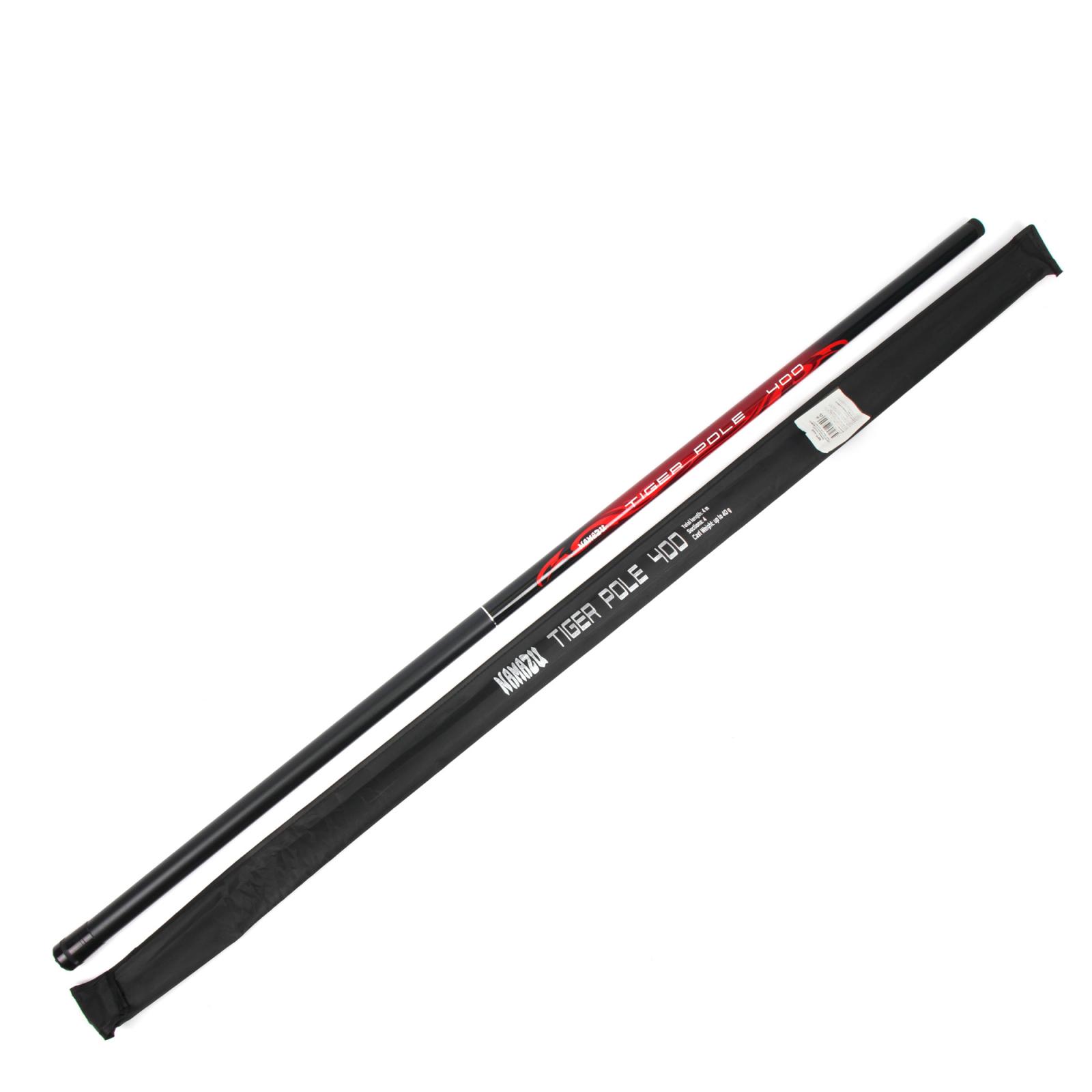 Удилище маховое стеклопластиковое б/к NAMAZU Tiger Pole, 4 м, тест до 40 г - 6