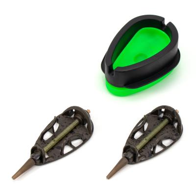Набор кормушек Namazu In-Line Flat Method Feeder Set XL, 35+35 г, с пресс-формой - 1