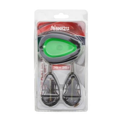 Набор кормушек Namazu In-Line Flat Method Feeder Set XL, 35+35 г, с пресс-формой - 7