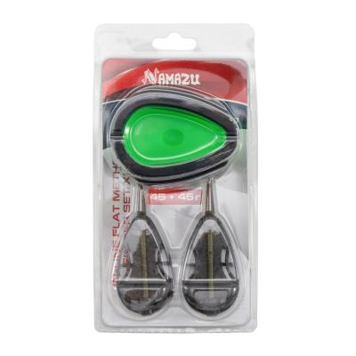 Набор кормушек Namazu In-Line Flat Method Feeder Set XL, 45+45г, с пресс-формой - 7