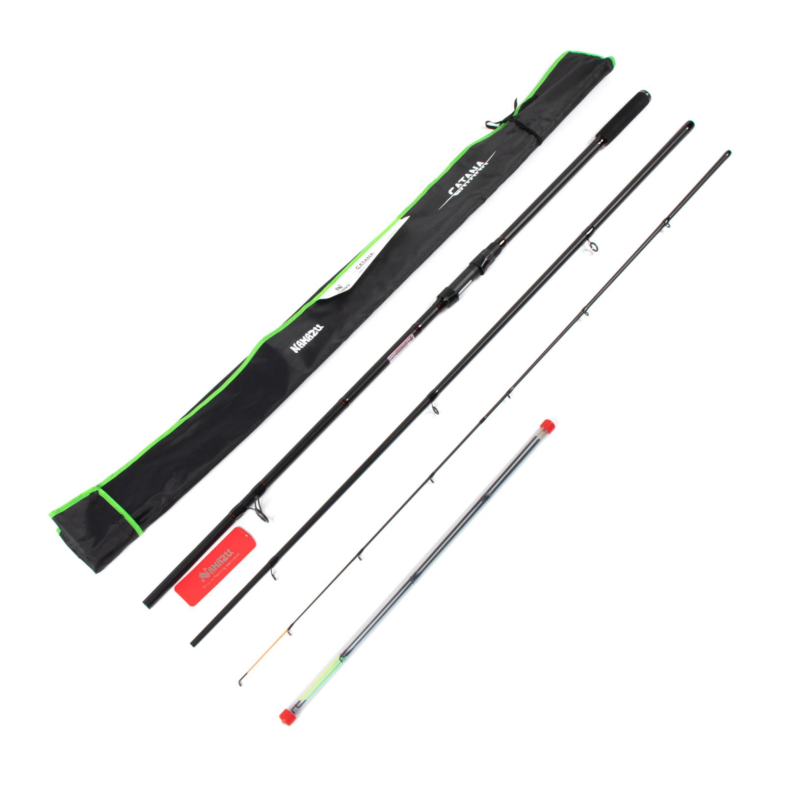 Удилище фидерное штекерное карбоновое NAMAZU Catana 330MH, 3,3 м, тест 60-120 г - 9