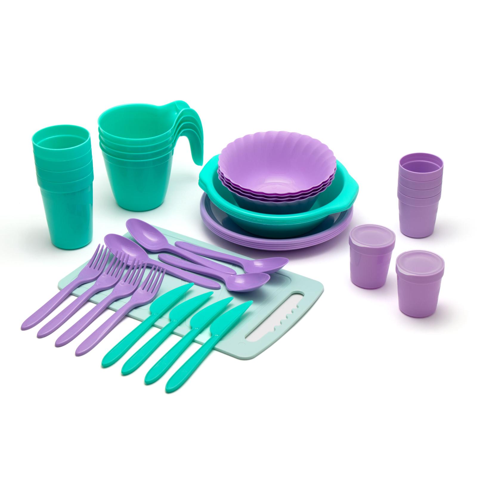 Набор для пикника СЛЕДОПЫТ Camping Set, на 4 персоны, пластик, в контейнере