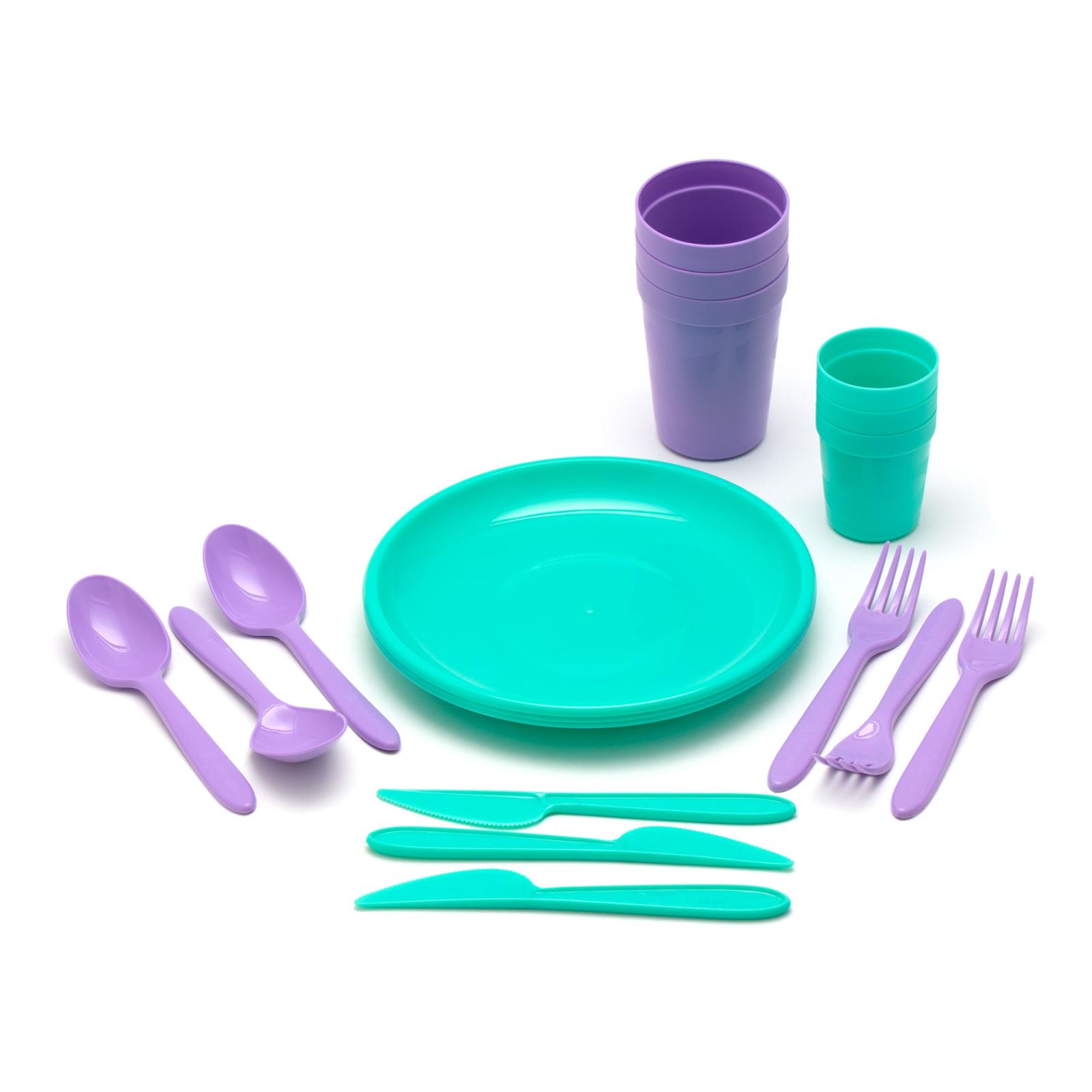 Набор для пикника СЛЕДОПЫТ Picnic Set, на 3 персоны, пластик, в контейнере
