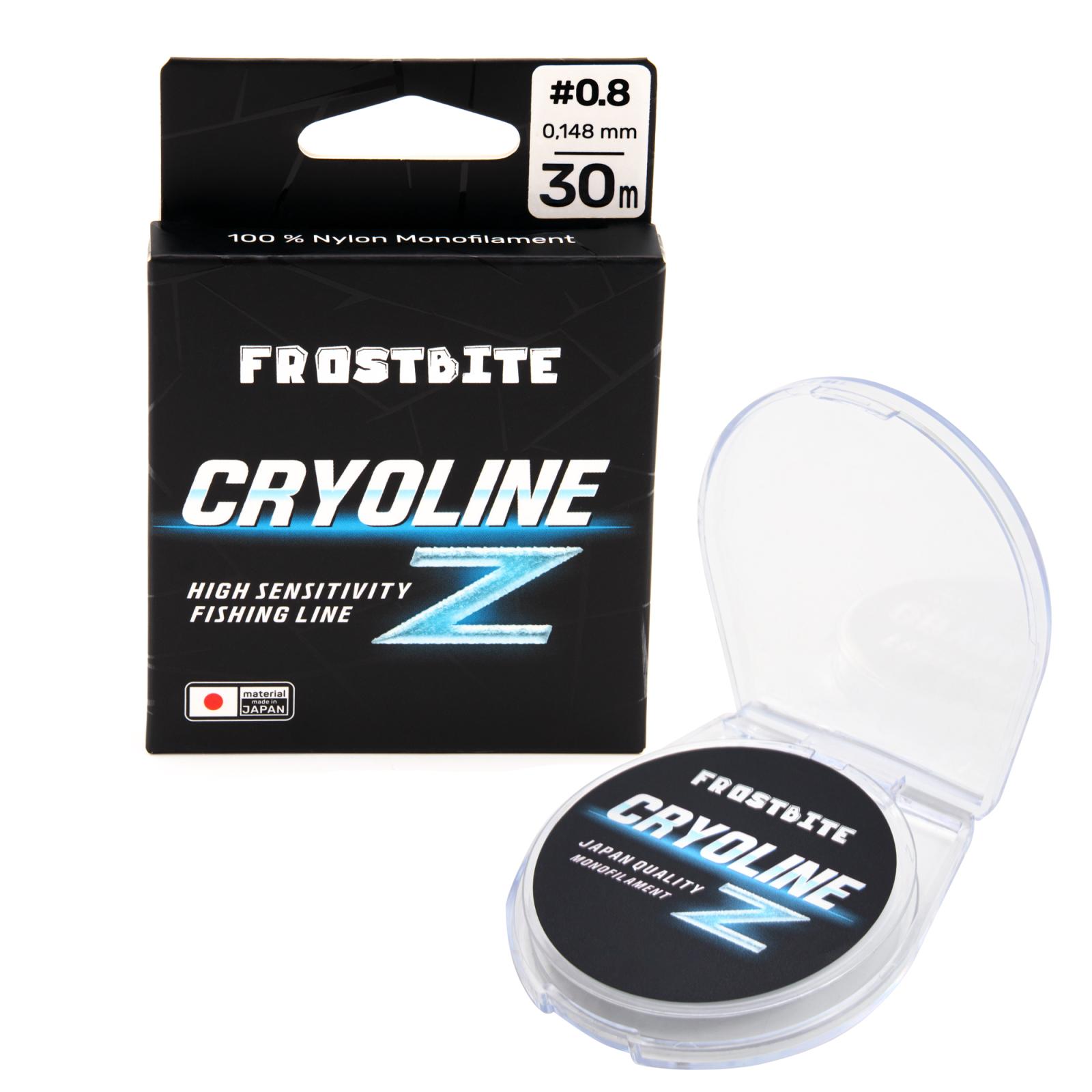 Леска Frostbite CRYOLINE Z, #0.8, L-30 м, d-0,148 мм, test-2,15 кг, прозрачный - 1