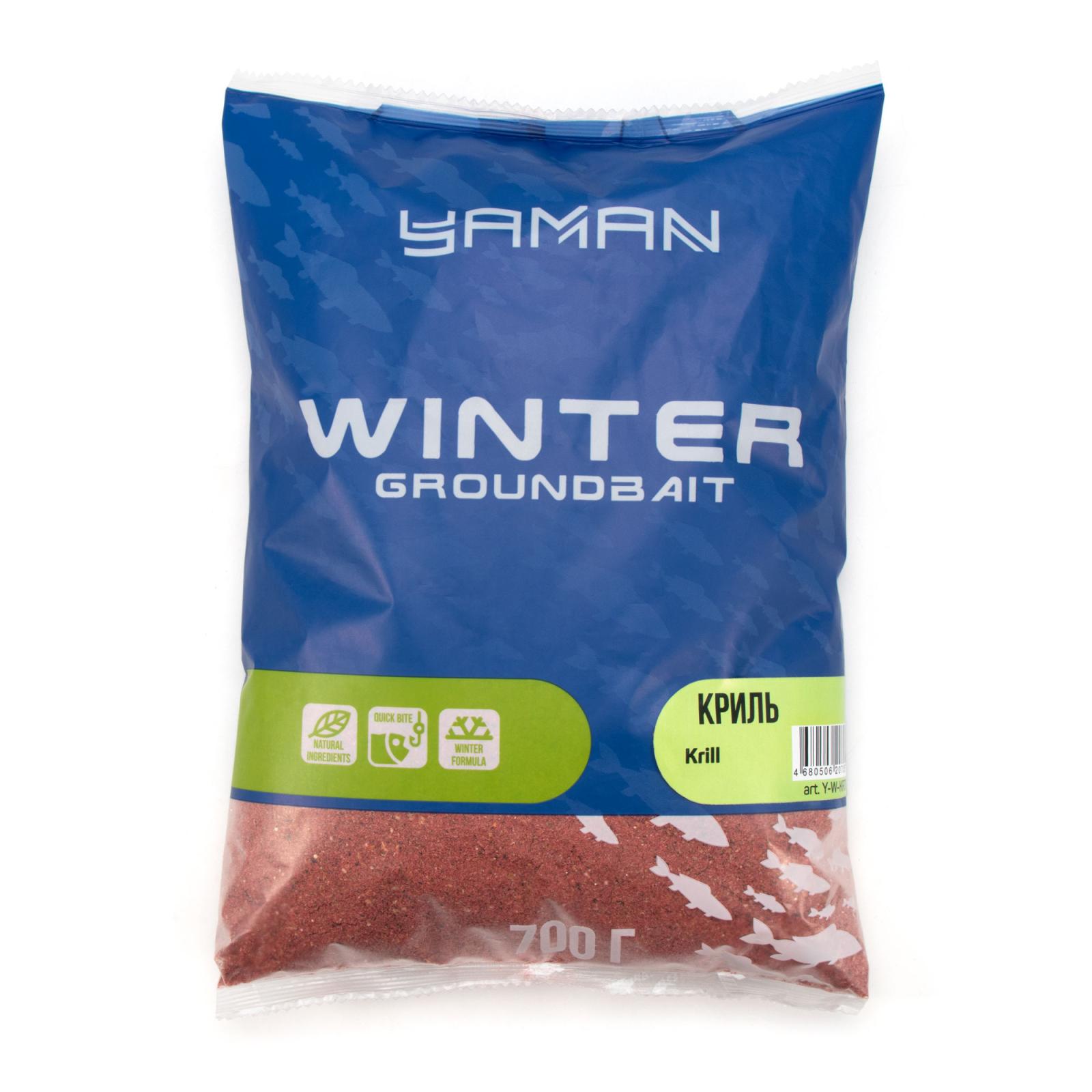 Прикормка Yaman Winter Krill зимняя (криль), 700 г - 1
