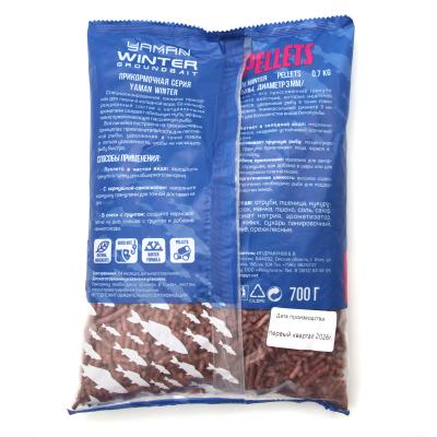 Прикормка Yaman Winter Pellets Bloodworm зимняя (мотыль), 700 г - 3