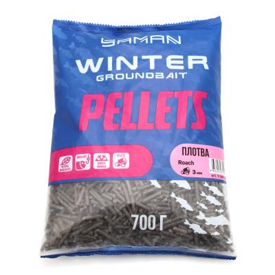 Прикормка Yaman Winter Pellets Roach зимняя (плотва), 700 г - 1