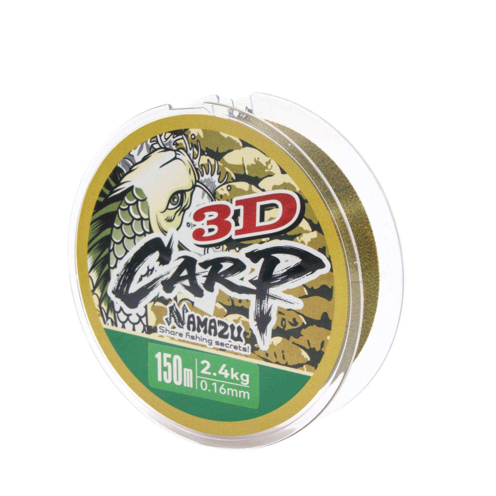 Леска Namazu 3D Carp, L-150 м, d-0,16 мм, test-2,4 кг, 3D Camo - 2