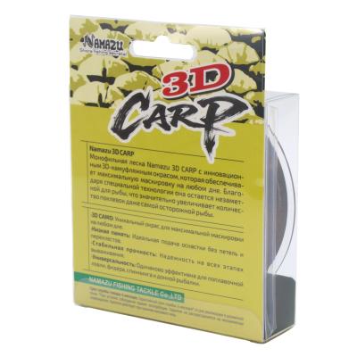 Леска Namazu 3D Carp, L-150 м, d-0,16 мм, test-2,4 кг, 3D Camo - 6