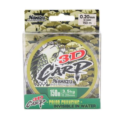 Леска Namazu 3D Carp, L-150 м, d-0,20 мм, test-3,5 кг, 3D Camo - 5