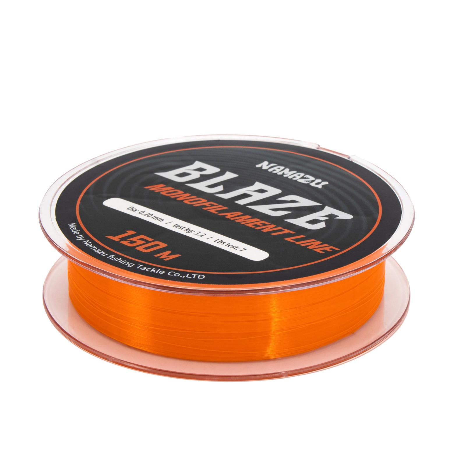 Леска Namazu Blaze, L-150 м, d-0,20 мм, test-3,2 кг, оранжевая - 3