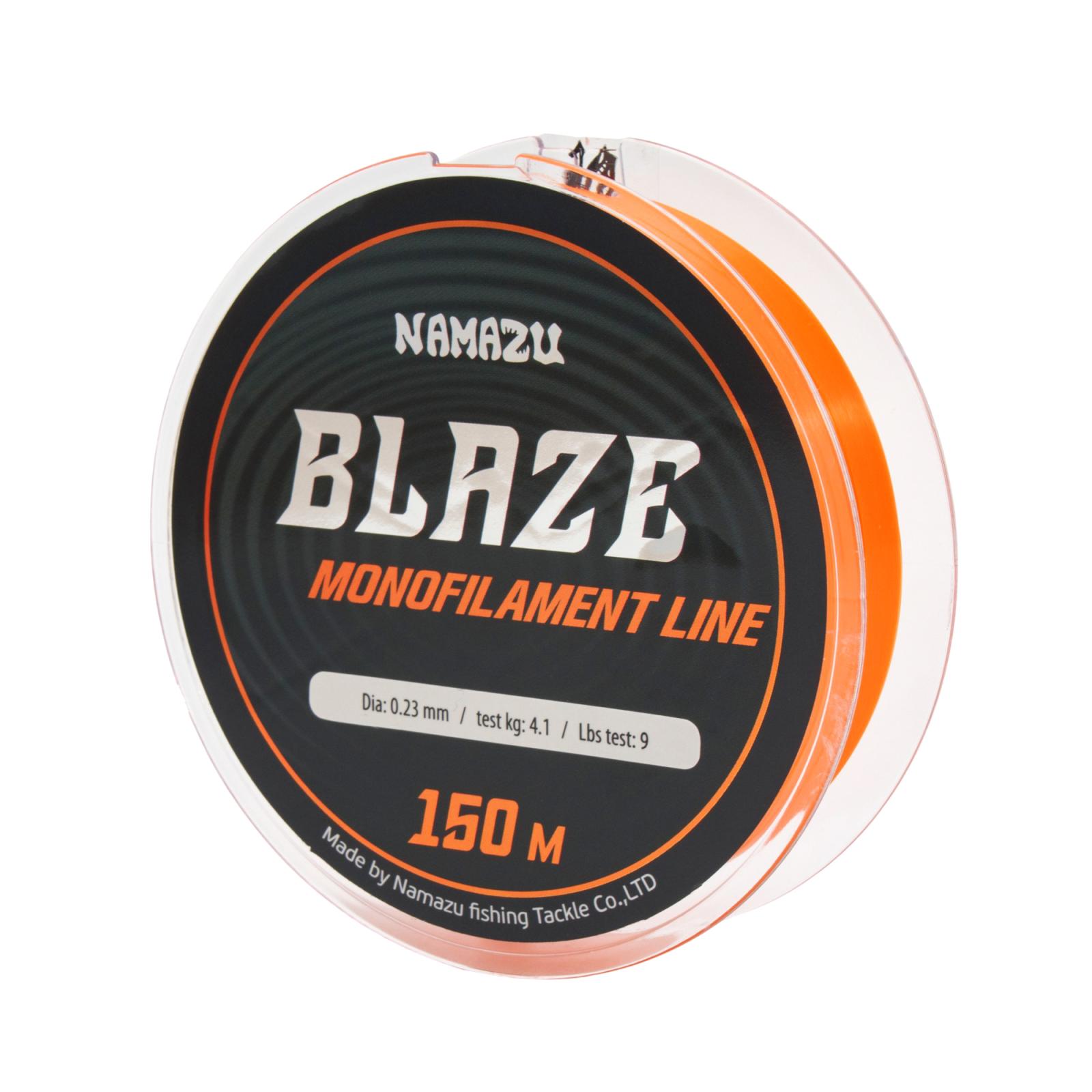 Леска Namazu Blaze, L-150 м, d-0,23 мм, test-4,1 кг, оранжевая - 2